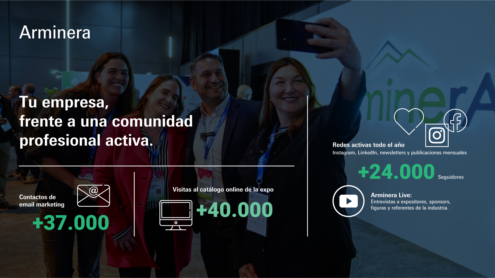 Difusión digital y comunidad profesional de la exposición Arminera.